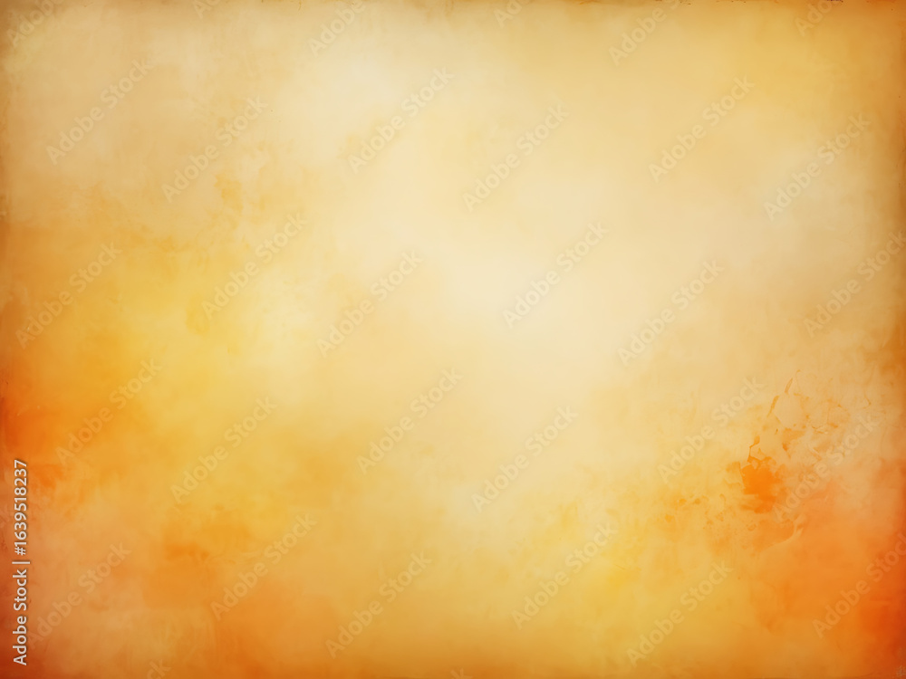 Obraz premium Golden Orange Abstract Waves, Flowing Lines on Warm Light Background, Digital Art, ai