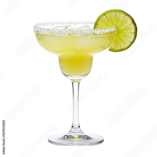 Wallpaper Mural Classic Margarita Cocktail with Salt Rim and Lime Garnish Torontodigital.ca