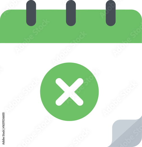 Calendar event canceled icon