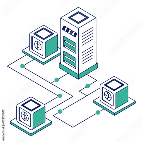 Isometric blockchain network nodes technology