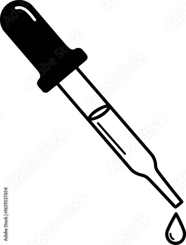 Dropper with liquid drop science lab tool
