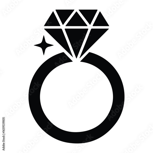 Black diamond ring sparkle jewelry precious