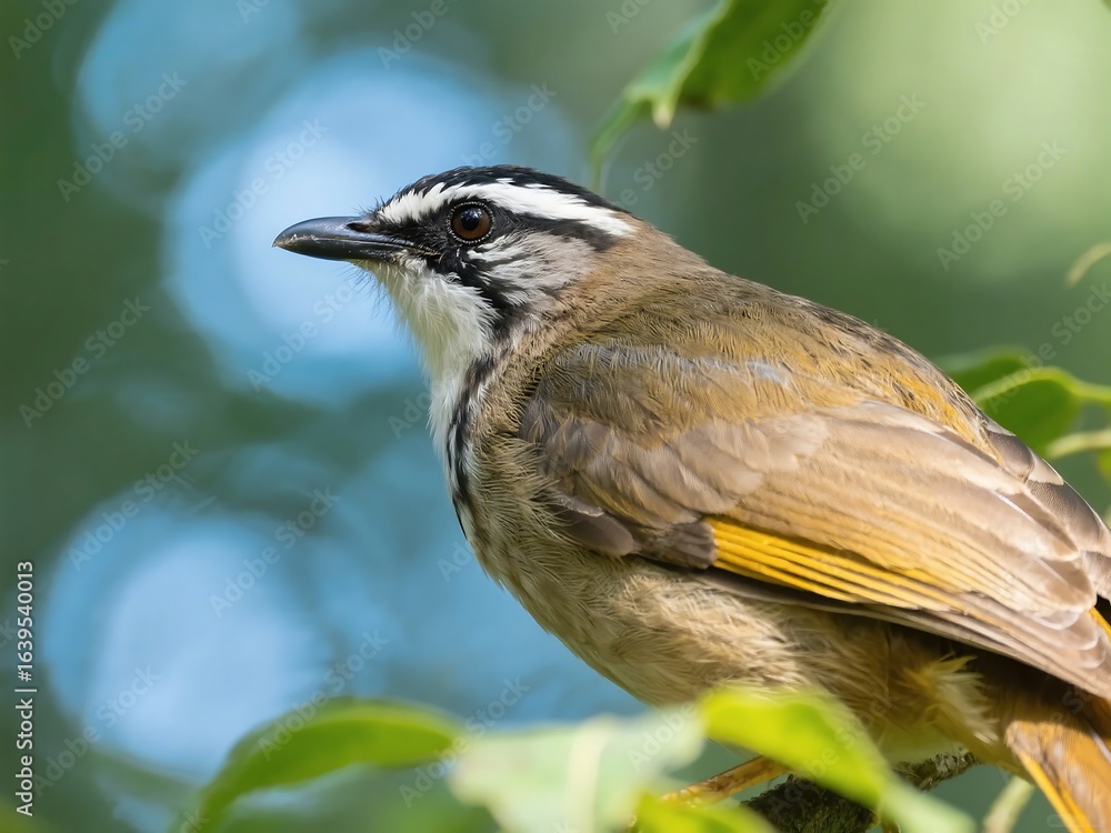 Obraz premium Bare throated bellbird