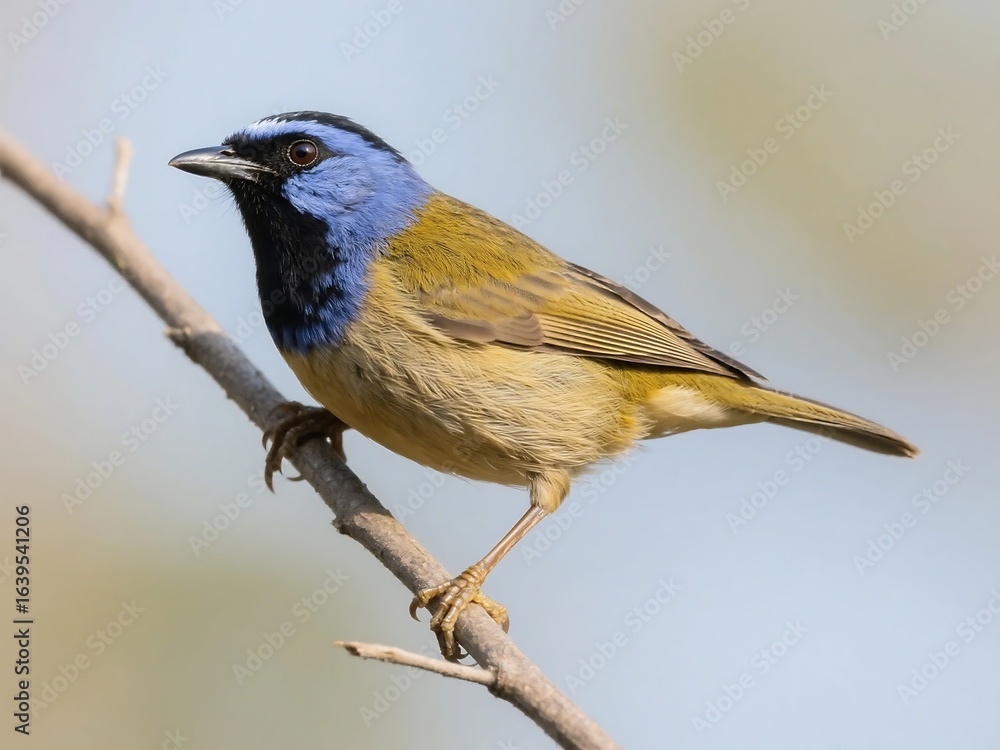 Fototapeta premium Blue-capped Tanager bird
