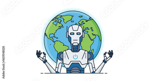 Robot Protecting Earth.