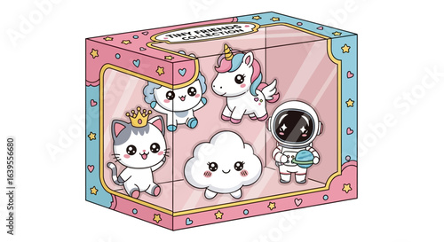 Kawaii Friends Collection Box Cute Character Set