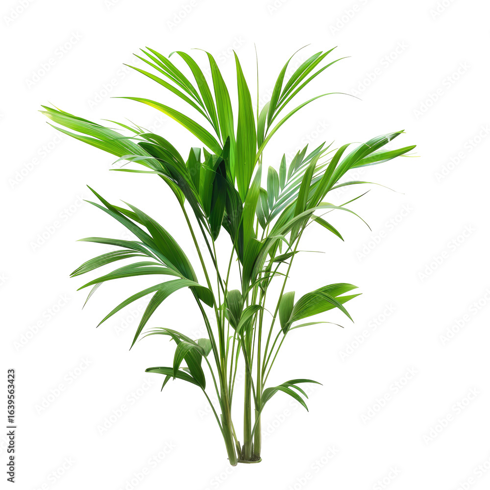 Fototapeta premium Lush Green Palm Indoor Plant Studio Shot