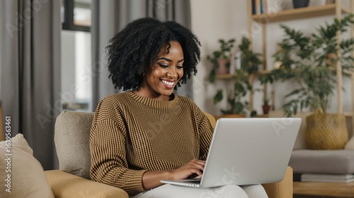 Business woman is working on a laptop