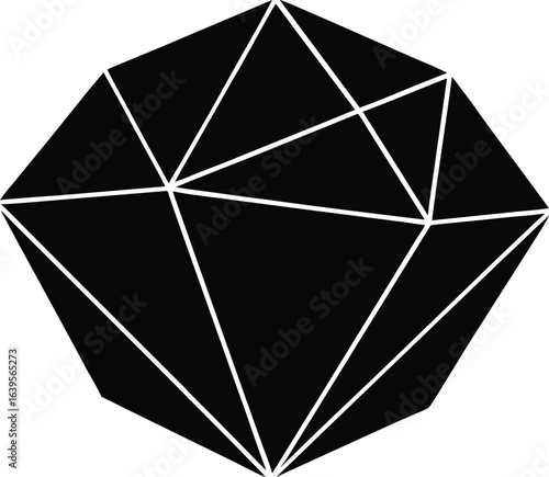 black umbrella isolated on transparent background 