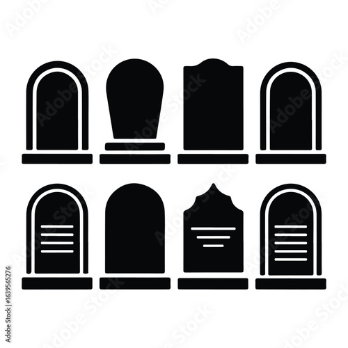 Gravestones memorial markers tombstone cemetery