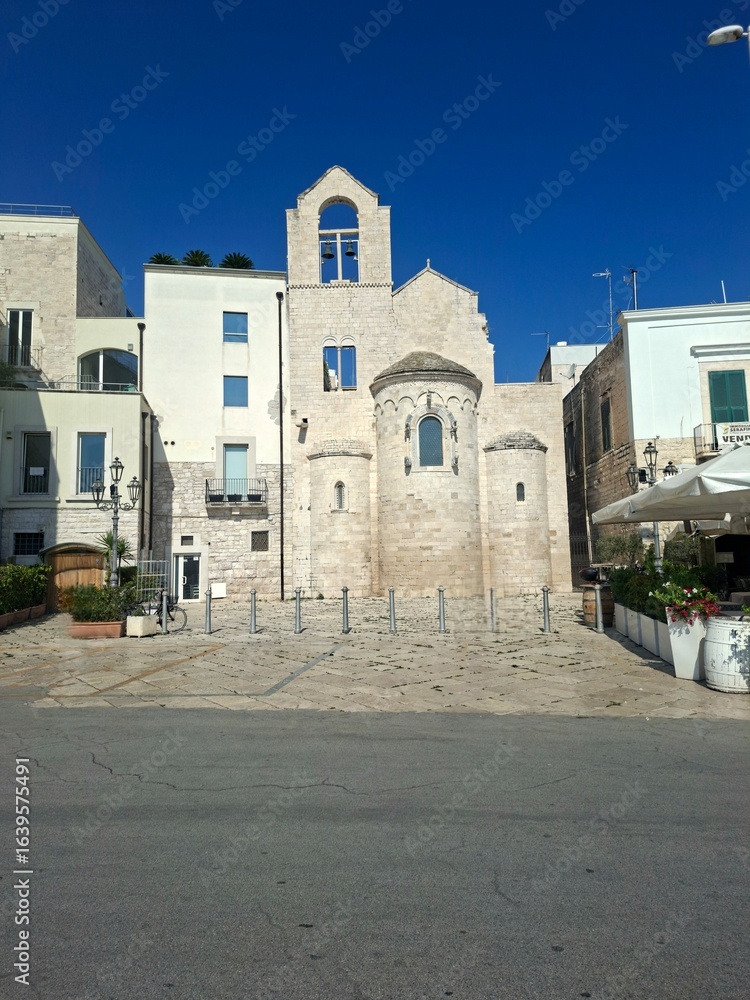 Fototapeta premium Close up photo of Bari city. Italy, 10 of August. 2025