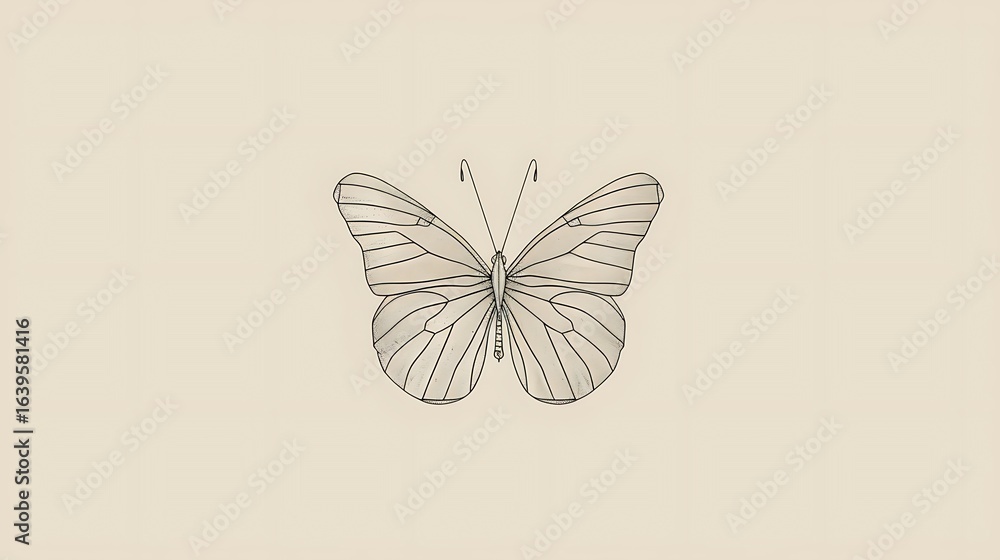 Obraz premium vector illustration of a butterfly