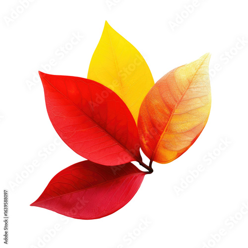 Autumn leaves, red yellow colors, fall foliage, nature, design element