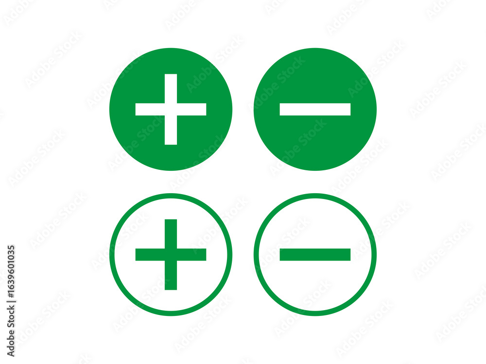 Obraz premium plus minus button icon
