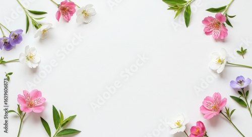 Wallpaper Mural Colorful floral arrangement on white background for decoration   Torontodigital.ca