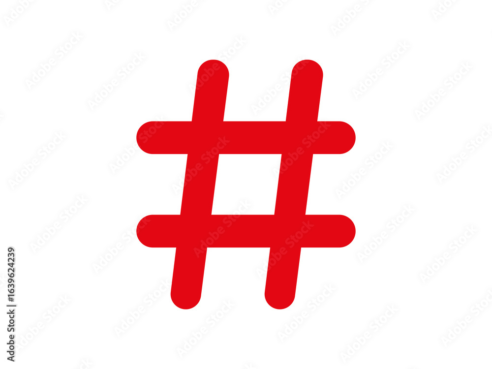 Obraz premium hashtag icon