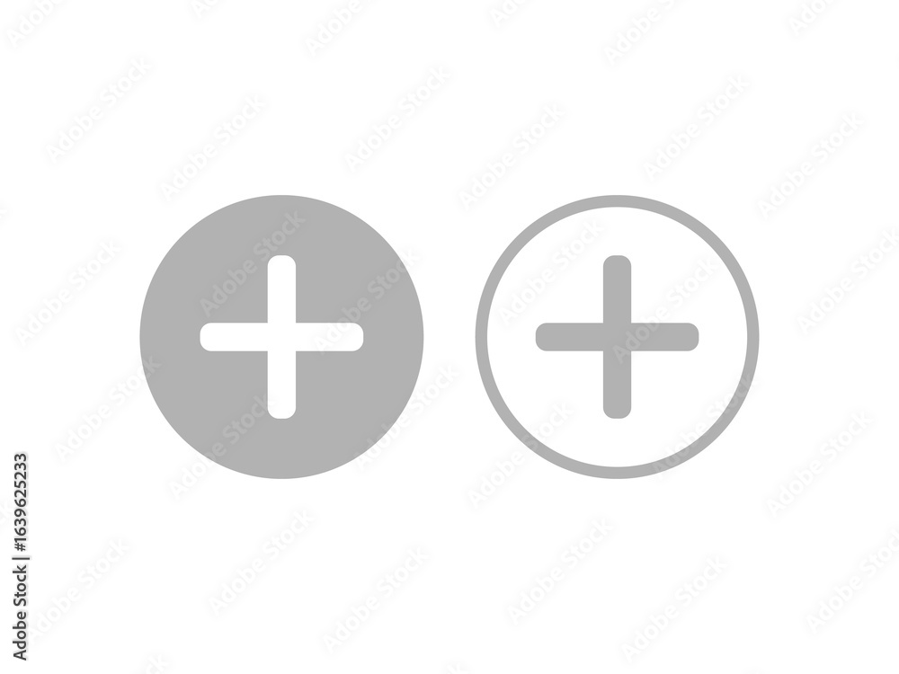 Obraz premium plus button sign