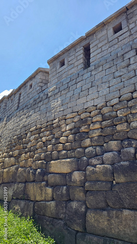 Wallpaper Mural Stone Fortress Wall and Trees Against Blue Summer Sky, 성곽과 푸른 하늘 Torontodigital.ca