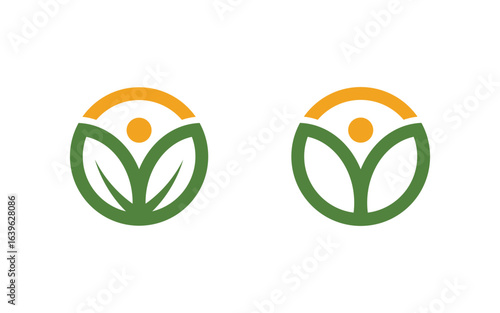 Tree leaf ecology nature  Healthy vegan concept element v3.2