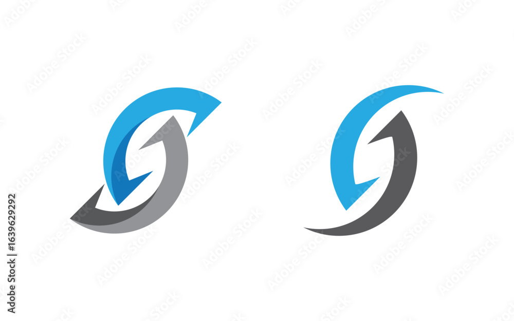 Business S letter logo design vector template v3.5 Business S letter logo design vector template v3.5