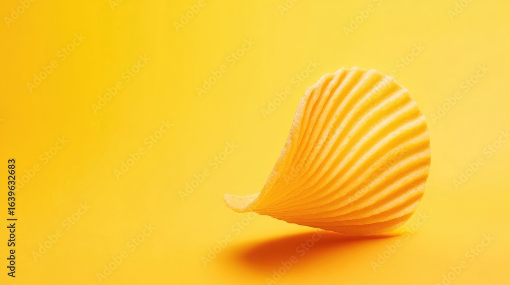 Fototapeta premium Seashell shaped potato chip