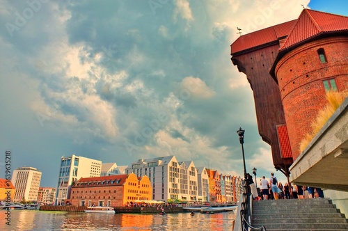 Photography the old town of gdansk poland