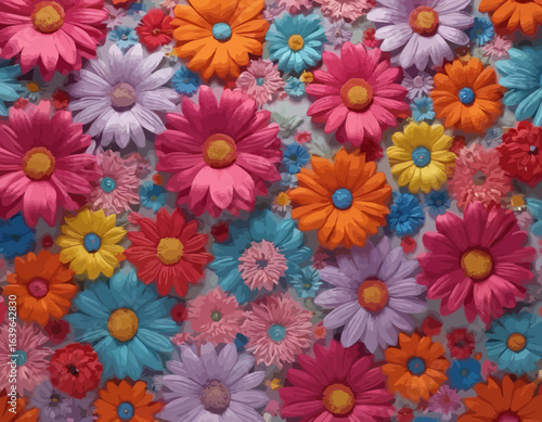 Wallpaper Mural Beautiful Colorful textile design Vector, eye catching design  Torontodigital.ca