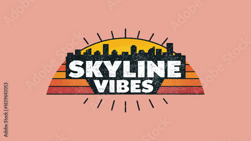 Skyline Vibes Cityscape Logo

