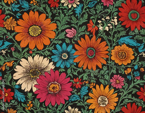 Beautiful Colorful textile design Vector, eye catching design