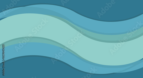 Waves flowing gently across aquatic surface ocean abstract design calm environment aerial view serenity concept. Vector illustration