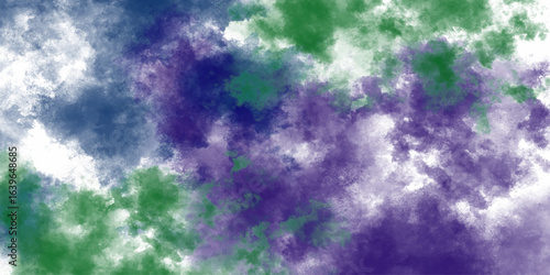 Abstract background of colorful liquid liner. Abstract texture of liquid acrylic. Macro mineral stone malachite on a white background	