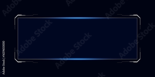 Sci fi futuristic user interface, HUD template frame design, Technology abstract background	
