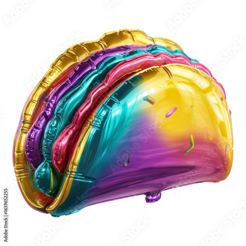 Colorful Transparent Taco Shape Balloon Decoration