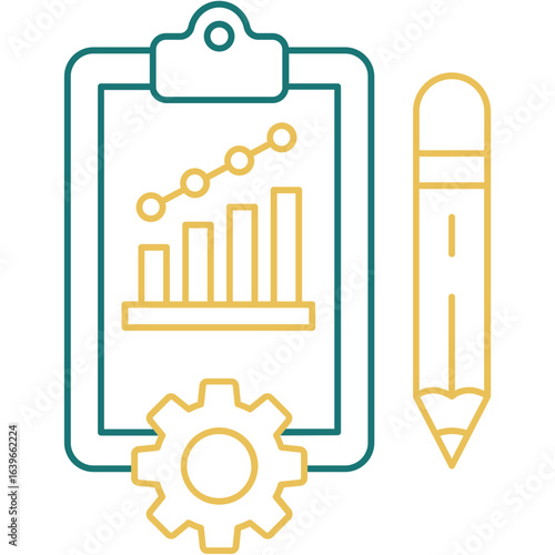 Illustration Data Reporticon