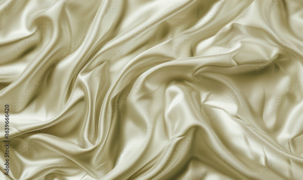 Obraz premium Elegant smooth silk fabric background with flowing curves and folds
