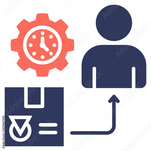 Lead Time Mixed Icon