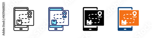 Order Tracking All In One Icon Multi Styles Vector Set