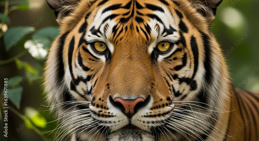 Fototapeta premium Close-up Portrait of a Majestic Tiger