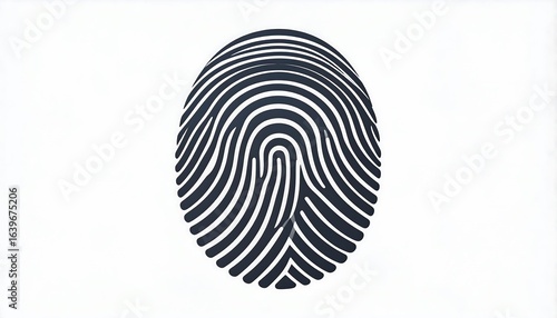 Fingerprint graphic illustration