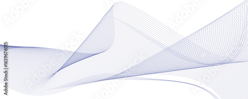 Monochrome Wave Lines Abstract — Minimal Vector Background