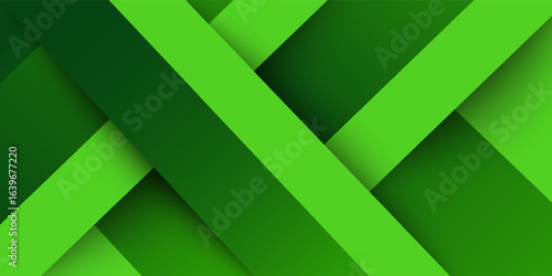 Abstract green sporty background vector template with geometric lines. Green background with modern pattern design.