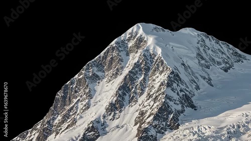 Majestic Snow-Capped Mountain Peak