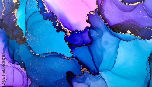 Abstract fluid art with vibrant colors and gold flecks (4)