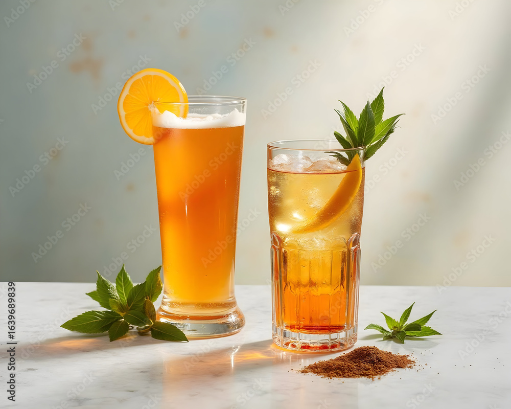 Fototapeta premium glass of lemonade