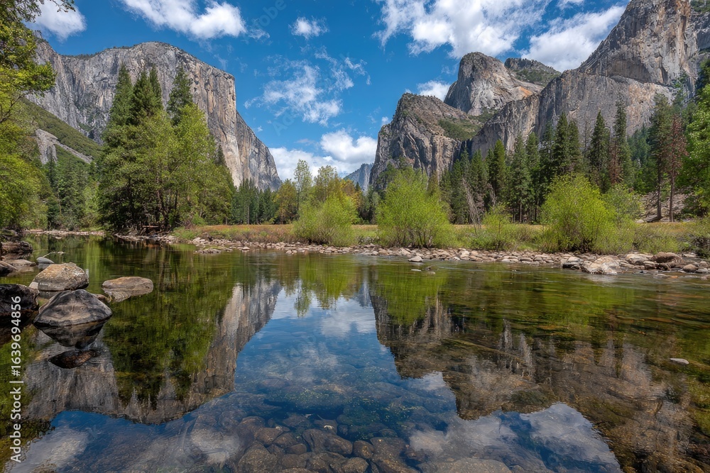 Fototapeta premium Yosemite Valley Reflection