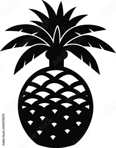 pineapple on a white background