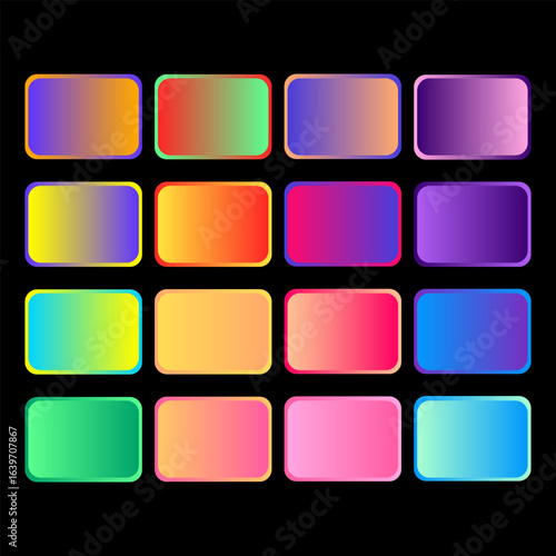 Vibrant gradient background collection for modern designs and eye catching creative projects