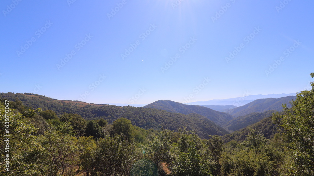 Fototapeta premium woman in the mountains