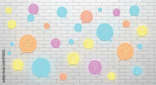 Question marks background faq help support assistance concept