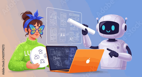 Innovative collaboration between human designer and intelligent AI for app creation
